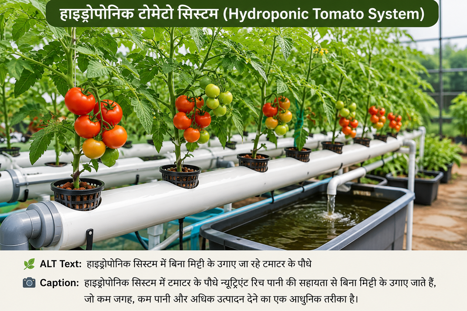 Hydroponic tamatar system setup ghar par bina mitti ke tamatar ugane ke liye