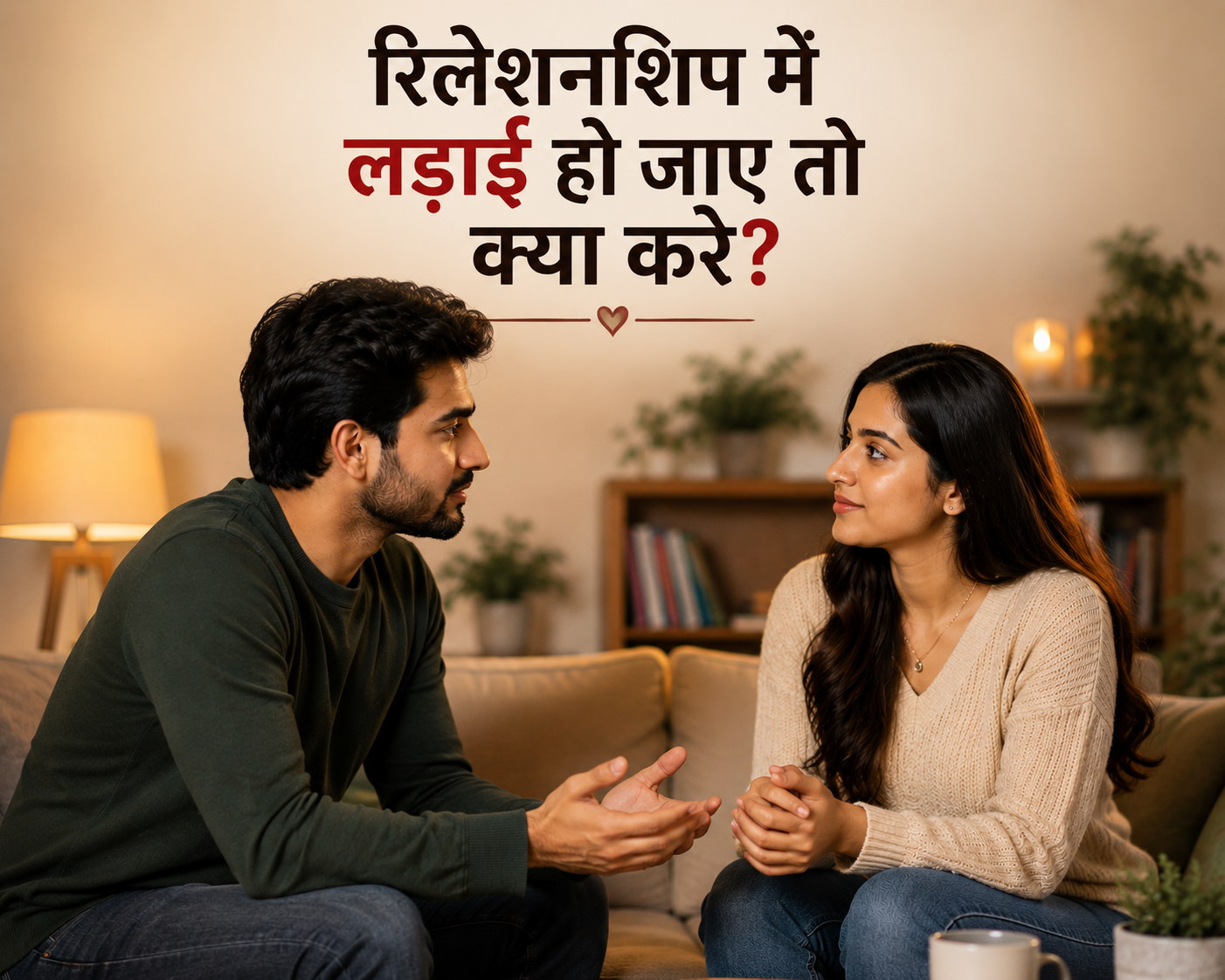 Relationship Me Ladai Ho Jaye To Kya Kare couple resolving conflict through calm communication and understanding