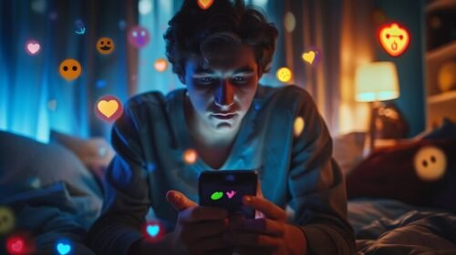 Person trying to get attention from their crush through social media