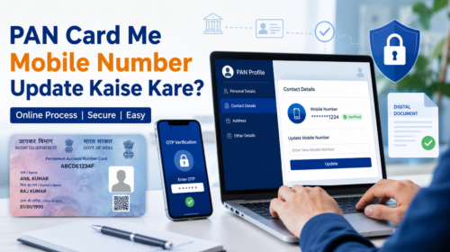 PAN Card Me Mobile Number Update online process step by step