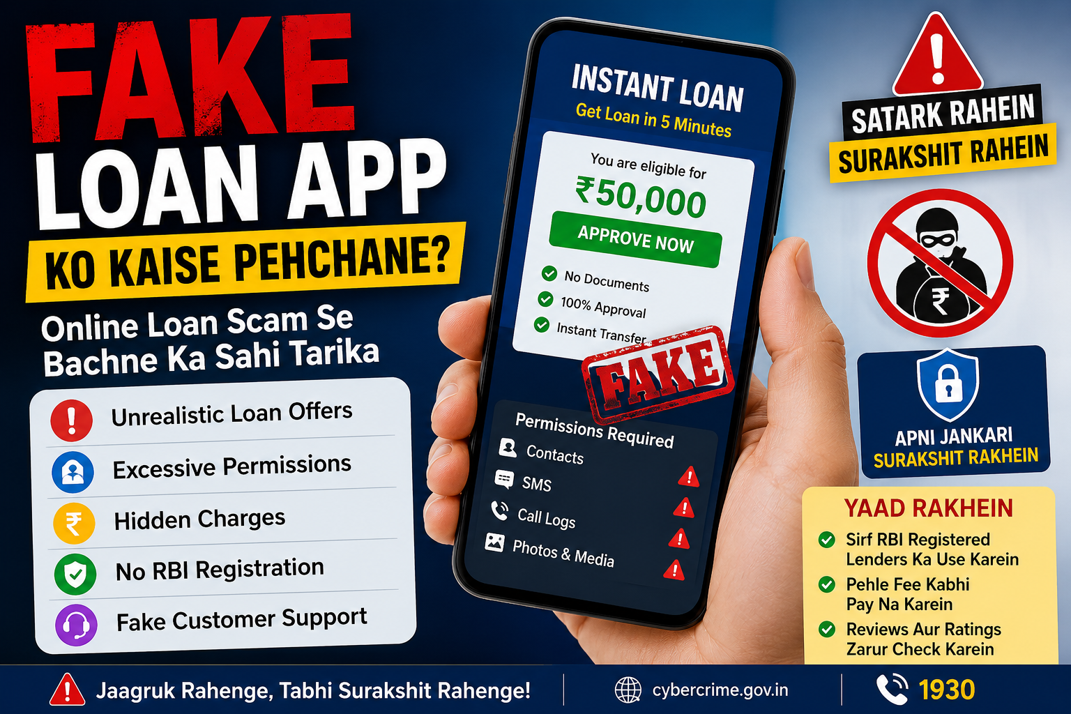 Fake Loan App Ko Kaise Pehchane