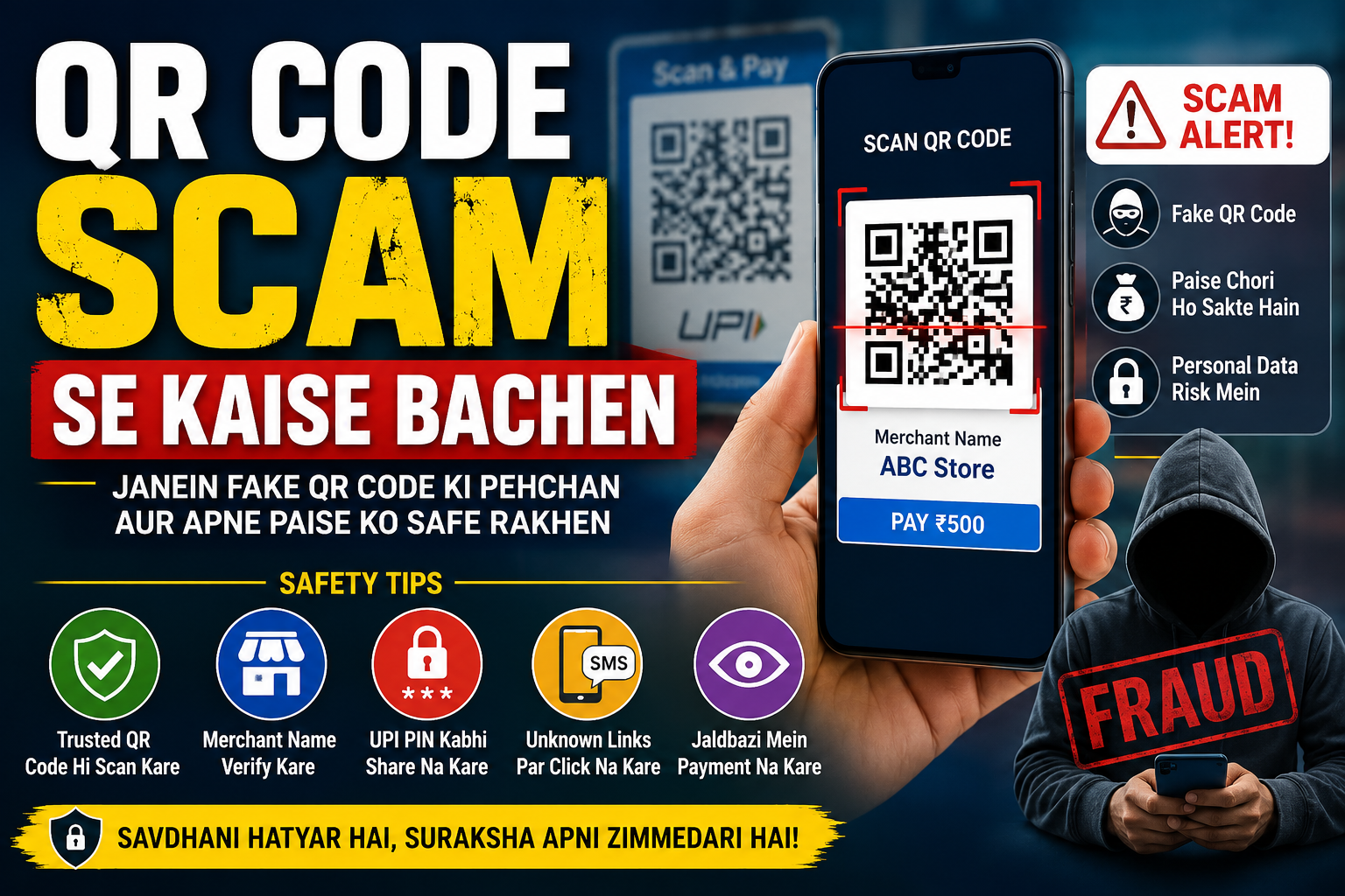 QR Code Scam Se Kaise Bachen